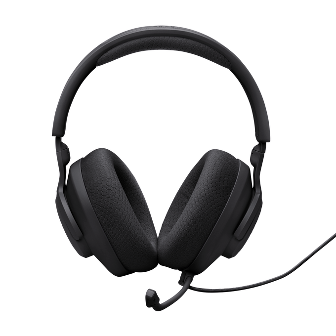 JBL Quantum 100M2 - Black - Wired over-ear gaming headset with detachable mic and mute option - Front image number null